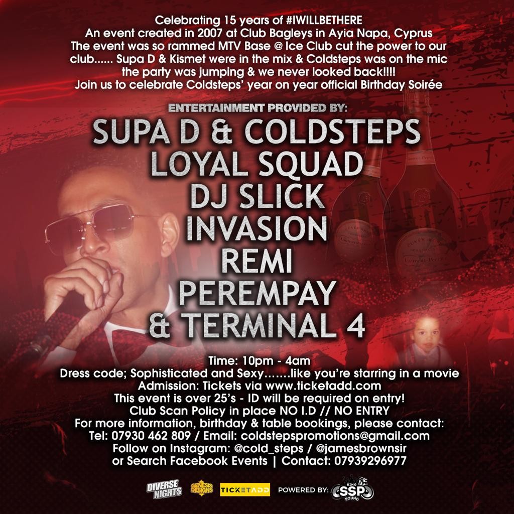 I WILL BE THERE COLDSTEPS BDAY